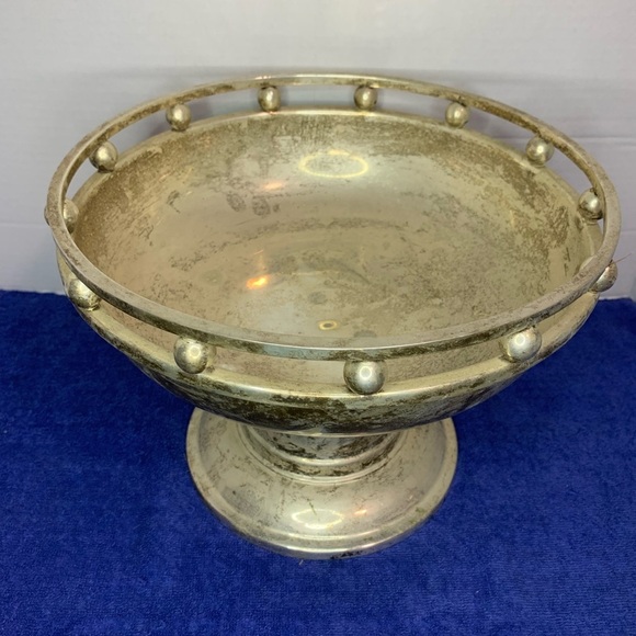 Larry Laslo Silverplate Bowl MCM Creative Gifts ART MODERNE DESIGN Trophy Award - Picture 2 of 10